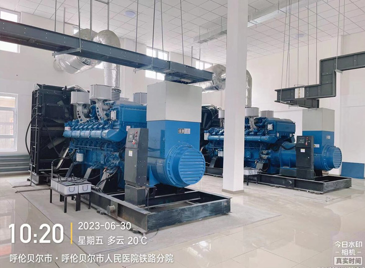 医院玉柴1800KW和2200KW机组安装调试完成